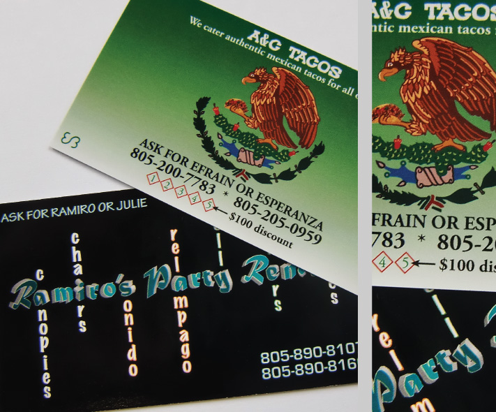 A&C Tacos Business Cards