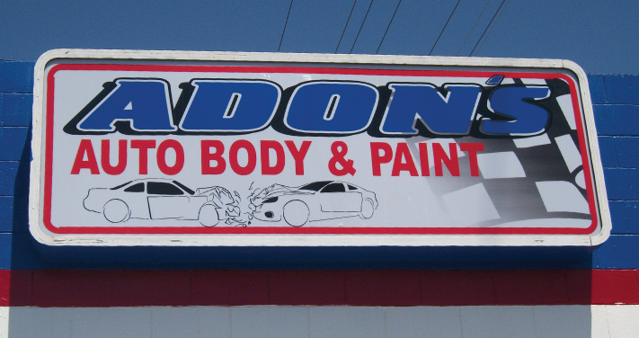 Adon's Auto Body & Paint Signage